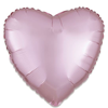 Folieballon hart satin pastelroze (43cm)